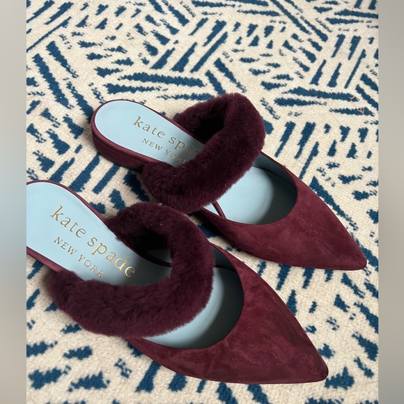 kate spade Shoes - Kate Spade maroon flats
